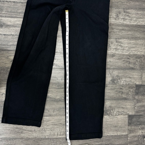 Aritzia Sunday Best High Rise Straight Tapered Leg Jeans Denim Black Size 6 - Picture 12 of 13